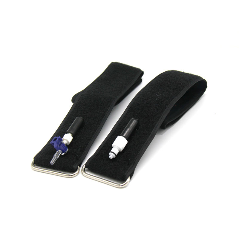 Single Portal Power Wrap Athletic Support with Adjustable Blood Flow Restriction Bands