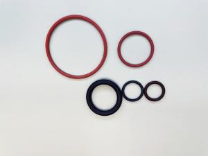 China Excellent Chemical Resistance PTFE Coated White Rubber O Ring with 60-70 Shore D Hardness factory