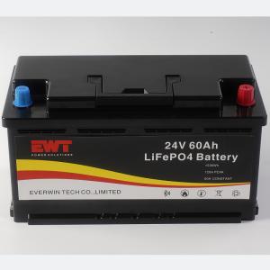 China Lithium Iron Phosphate Battery 24V 60Ah For Golf Cart 1440Wh Power / Built In BMS factory