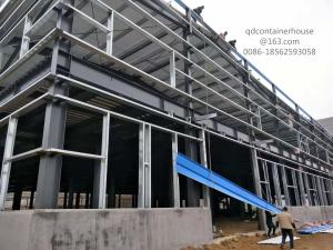 China Frame Welded Steel Structure Workshop Hot Dip Galvanized Painted Surface factory