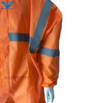 56GSM SMS Tyvek Industrial Protective Type 5 6 Coveralls with Reflective Type