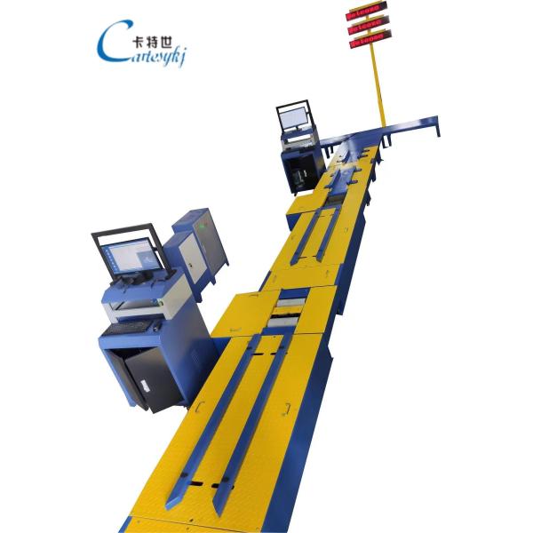 China 2-wheeled Motorcycles Centralized Testing Line Include Brake Force Axle Load Speedometer Clamping Wheel Alignment Headlight Tester Noise Meter factory