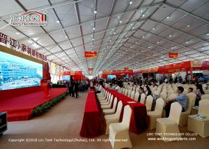 China Corporate Hangar Tent With Strong Frame / White PVC Aluminum Temporary Storage Tents factory