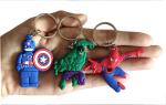 Cartoon Keychains Key Goodie Bag Stuffer Christmas Gift Holiday Charms Kids