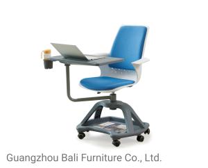 China Modern Swivel PP Plastic Office Training Chair With Wheels And Cotton Pad factory