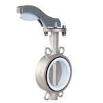 Stainless Steel Pneumatic Control Wafer Type Pneumatic Actuator Butterfly Valve