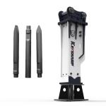 SB50 SB81 Hydraulic Breaker Hammer For Excavators 25 Ton Through Bolts Diaphragm