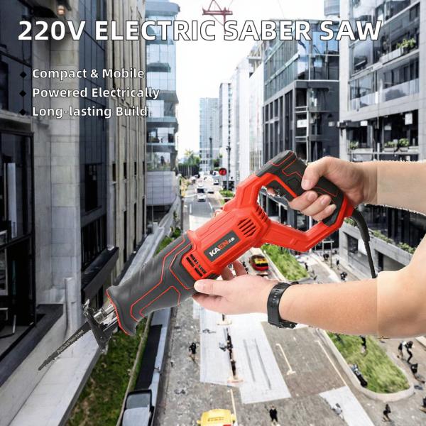 Household Electric Sabre Saw Portable Mini Wood Metal Cutting Tool Handheld Reciprocating Saw for Fruit Tree Branches