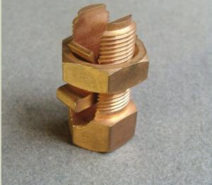 China Custom Size Split Bolt Connector Copper Grounding Connector For Cable Wire factory