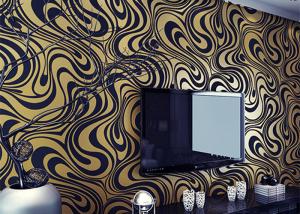 China 0.7*8.4m Modern Strippable Non Woven Wallpaper With Bronzing Color factory