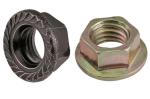 Furniture hardware Hexagon Zinc plating iron Flange Flower Nut