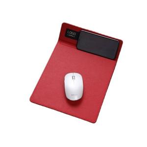 China Waterproof Multifunction Wireless Charging Pu Leather Mouse Pad Customised Logo factory