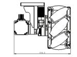 Shock Absorbing AGV Drive Wheel Assembly Load 6000KG Wheel Diameter 405mm