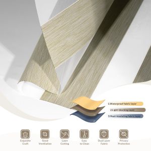 425GSM Zebra Blinds Fabric with 1 Roll MOQ and Customizable Color for Office or