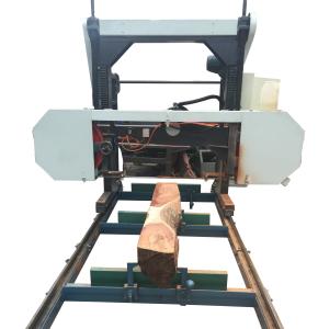 China portable sawmill wood cutting band saw machine/ Horizontal wood cutting band saw sawmill factory