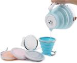 Collapsible Electric Kettle for Coffee Tea Travel Foldable Water Boiler Fast