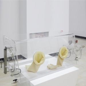 China Acrylic Nitrogen Glove Box , Medical Lab Research Inert Gas Glove Box factory
