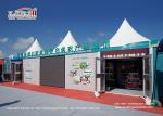 Polyester Textile 5X5m Gazebo Canopy Tent Wind Resistance 100km/H