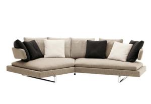 China Sectional Corner Modern Upholstered Sofa Set Solid Wood Frame European Style factory