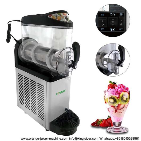 China SS304 Single Tank Frozen DrinksIce Slush Machine With LCD Switch factory