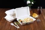 eco-friendly unbleached biodegradable food container bagasse tableware