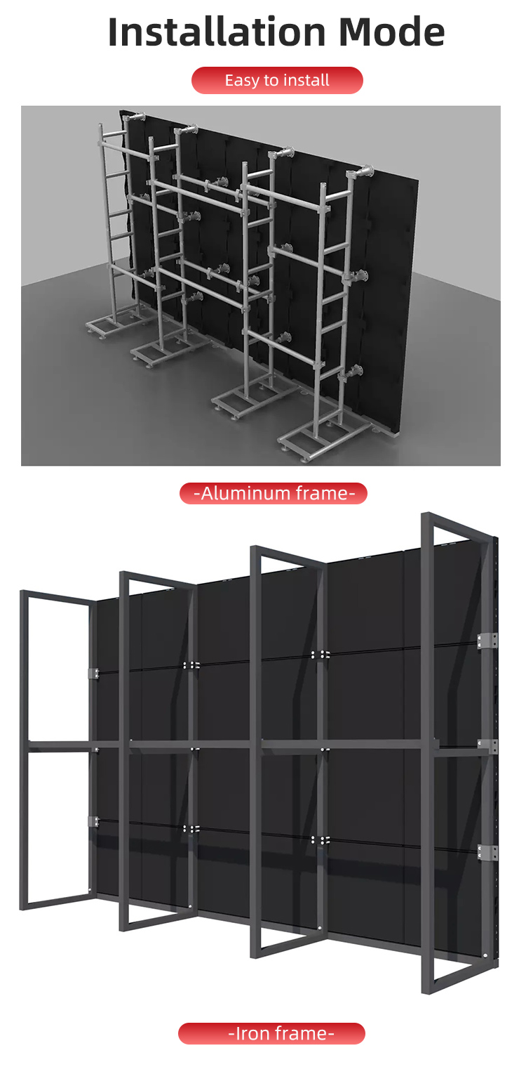 Die Casting Aluminum Portable LED Video Wall P4 P5 P6 Turnkey Stage Rental Event