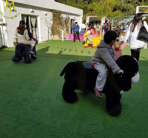 China Hansel entertainment factory price stuffed animal electric ride on furry animal factory