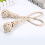 Beige Colors Long Size34cm Beige Cotton Dog Chew Rope Plush Toys