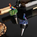 Animal Head Metal Wine Bottle Stoppers Custom Engraved Enamel Color