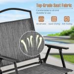 Mail Packing Square Dining Table and Teslin Chair Set for Outdoor Garden Cafe