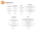 Concave PP Plastic Cosmetic Jars 3g 5g 10g 30g 50g 80g 100g Size Optional