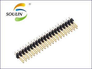 China Black PA6T Smt Header Connector Gold Plating Plastic UL94V-0 on sale