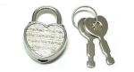 Zinc Alloy Heart Shaped Small Notebook Lock for Stationery