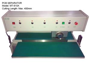 China 1.0 - 3.2mm PCB Turn Conveyor Board Cutting Machine 300mm/s 400mm Max Cutting Length factory
