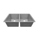 32''X19'' Handmade Kitchen Sink Double Bowl 18G Satin Brushed