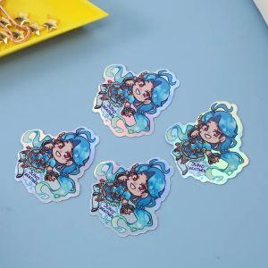 China Creative Custom Printing Holographic Vinyl Stickers Die Cut Eco Friendly Mixed Colors PVC on sale