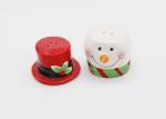 Ceramic Hand Painted Christmas Salt And Pepper Sets For Holiday Kitchen