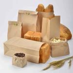 Custom Takeaway Brown Kraft Brown Paper Bread Bags For Sourdough Bread