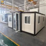 Eco Friendly Prefab Steel Frame House Double Wing Expandable Container House