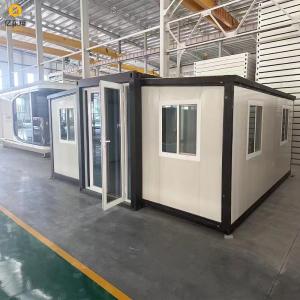 China Eco Friendly Prefab Steel Frame House Double Wing Expandable Container House factory