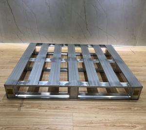 China Standard 4 Way Metal Storage Pallet Solid Cold Room Galvanized Steel Pallet factory