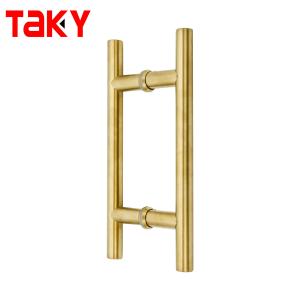 China Factory direct sales sss shower glass door handle customized H-shaped glass door handle factory