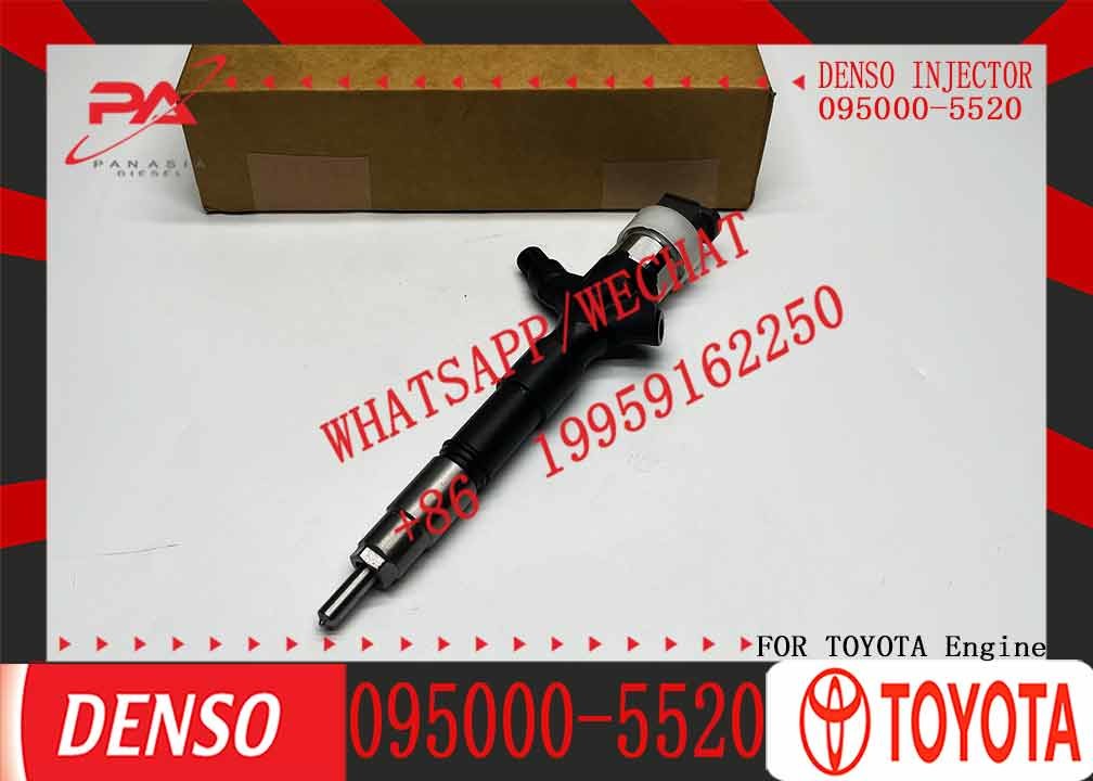 2KD New Diesel Common Rail Fuel Injector 095000-5520 Nozzle Injector 095000 5520 0950005520 for Toyota