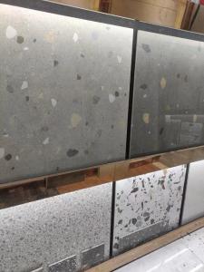 China Gray Color Terrazzo Style Porcelain Tile 600x600mm factory