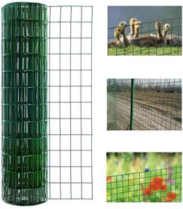 China 3/8 Inch 9.5mm Green Coated Wire Welded Mesh Fencing BWG23-19 factory
