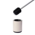 Stainless Steel Anti Finger Print Toilet Brush for Household TPR Bathroom