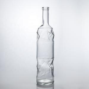 China Clear Super Flint Glass Bottles 750ml for Gin Rum Whisky and Wine – Custom Design factory