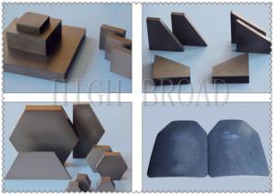 China SIC ceramic bulletproof plates Armor Ceramic / OEM Silicon Carbide Armor Ceramic factory