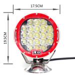 63 Watt Cree 7 Inch Round Car LED work light Headlights Black/Yellow/Red/Blue