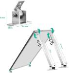 Adjustable Solar Panel Tilt Mount 25-Year Duration Natural or Black for Roof